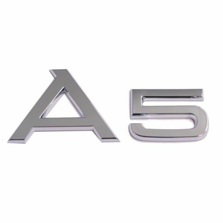 Emblème Audi A5 Logo Autocollant Désignation Modèle Chromé Brillant 8T08537412ZZ Emblème Audi A5 Logo Autocollant Désignation Modèle Chromé Brillant 8T08537412ZZ