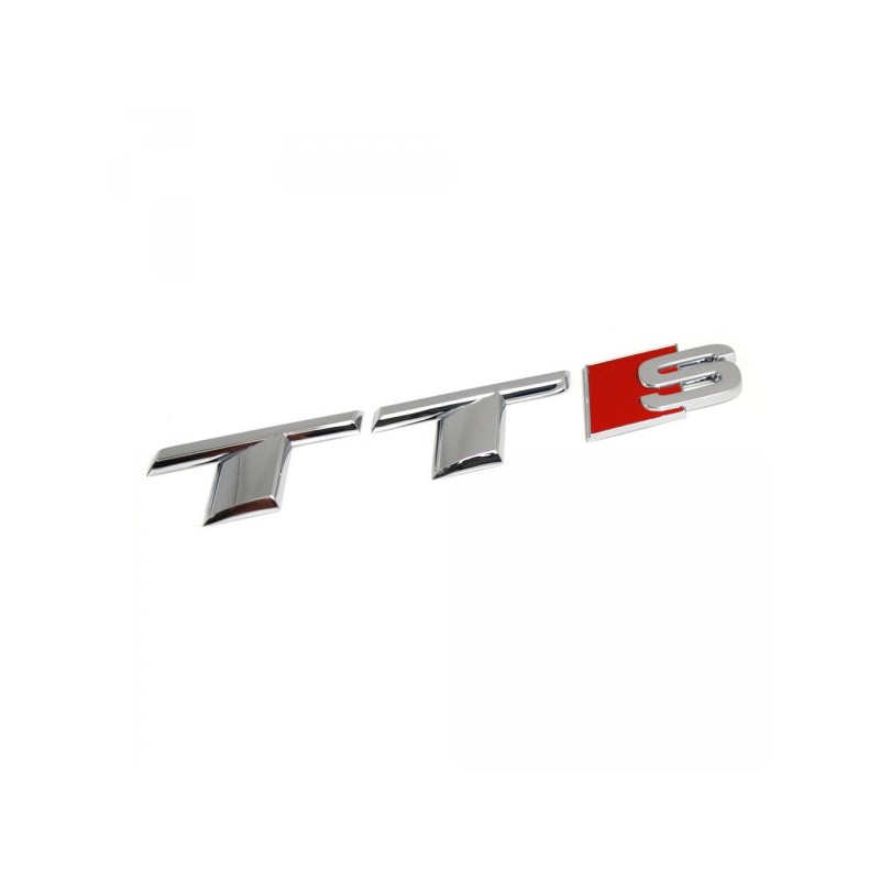 Emblème arrière chromé Audi TTS 8S Original Tuning Exterieur