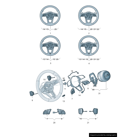 Emblème Original Audi S pour Volant Sport Multifonctions Emblème Original Audi S pour Volant Sport Multifonctions