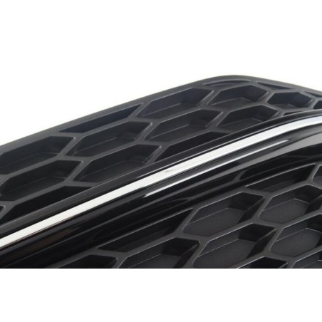 Grille de ventilation droite S-Line Audi A4 (B8 8K) noir satiné Grille de ventilation droite S-Line Audi A4 (B8 8K) noir satiné