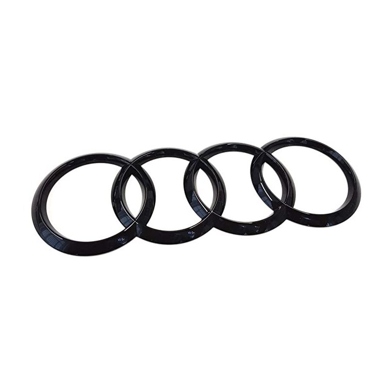 Emblème Original Audi Anneaux A3 (8V) Sportback Logo Autocollant Édition Noire Brillant Emblème Original Audi Anneaux A3 (8V) Sportback Logo Autocollant Édition Noire Brillant