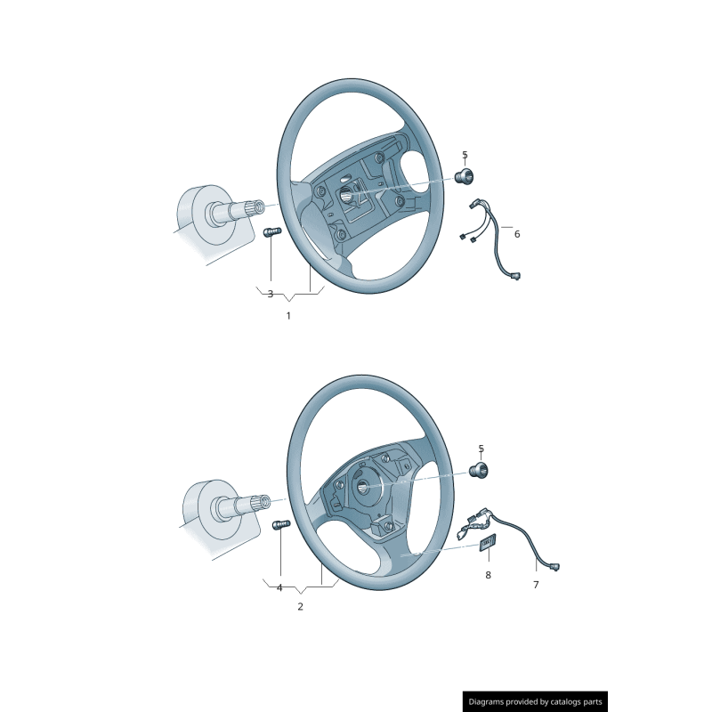 Emblème d'insigne de badge de volant de direction S-Line - Pièces d'origine Audi 4F0419685