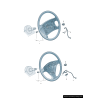 Emblème d'insigne de badge de volant de direction S-Line - Pièces d'origine Audi 4F0419685 Emblème d'insigne de badge de volant de direction S-Line - Pièces d'origine Audi 4F0419685