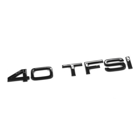 Emblème de Coffre Audi 40 TFSI Noir Édition Exclusive