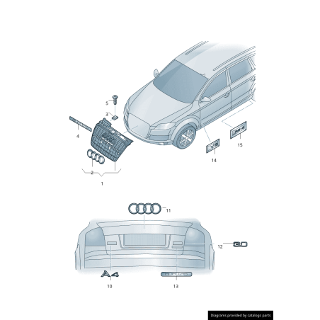 Emblème Original Audi DTM - Autocollant Logo Plakette 8E0853601A Emblème Original Audi DTM - Autocollant Logo Plakette 8E0853601A