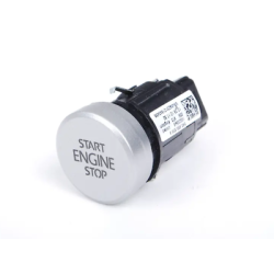Bouton de démarrage chromé satiné pour allumage VW avec fonction Start-Stop