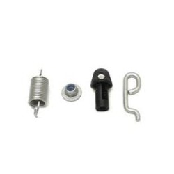 Ensemble de réparation de câble de frein à main VW Seat avec support de câble, support de ressort et câble de frein à main.