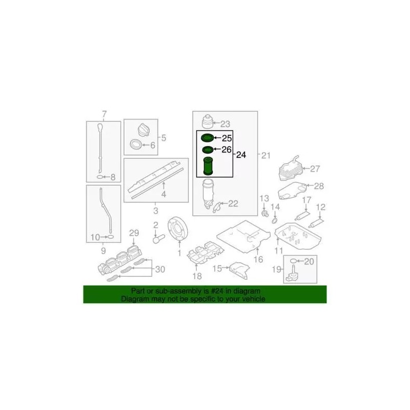 Filtre à Huile Original Audi VW V6 Essence 06E115562C