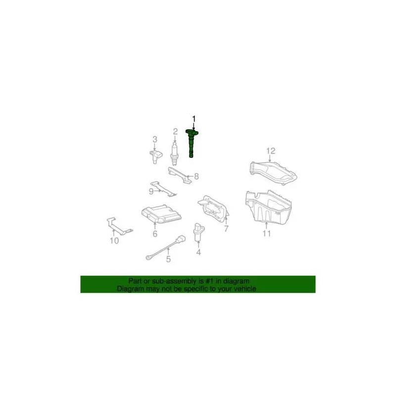 Bobine d'allumage et bougie d'origine VW Audi Seat Skoda 07K905715G