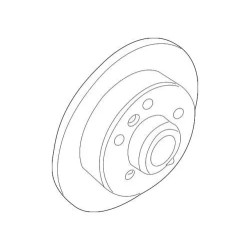 Disques de frein arrière Audi VW 230x9mm 2Q0615601H