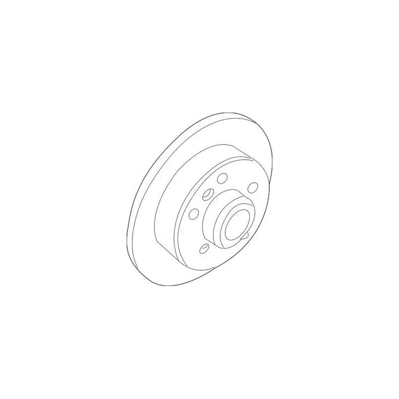 Disques de frein arrière Audi VW 230x9mm 2Q0615601H