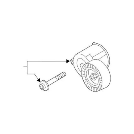 Tendeur de Courroie Trapézoïdale Audi 2.5 TFSI 5-Cylindres Tendeur de Courroie Trapézoïdale Audi 2.5 TFSI 5-Cylindres