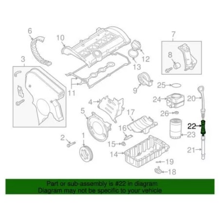 Entonnoir pour Jauge d'Huile VW Audi Seat Skoda 06B103663G Entonnoir pour Jauge d'Huile VW Audi Seat Skoda 06B103663G