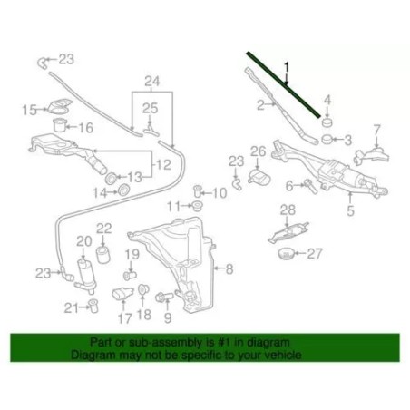 Essuie-glaces avant d'origine Audi A4 A5 Aerotwin 8K1998002A Essuie-glaces avant d'origine Audi A4 A5 Aerotwin 8K1998002A
