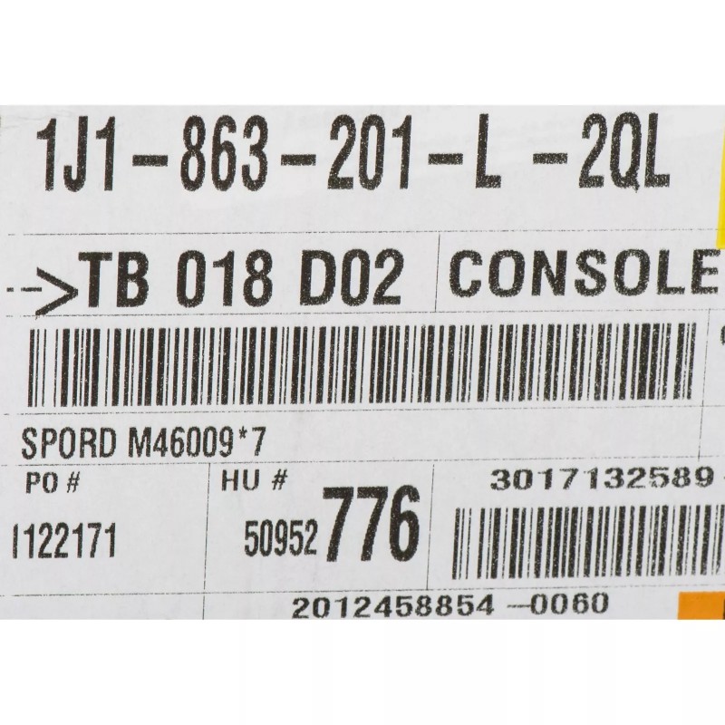 Console centrale avant (Golf 4, Bora) Originale VW