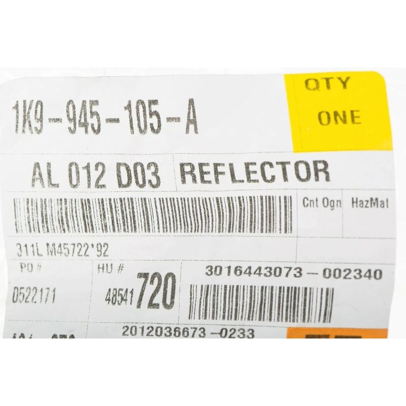 Réflecteur arrière gauche d'origine VW Golf 5 1K / 6 5K Variant