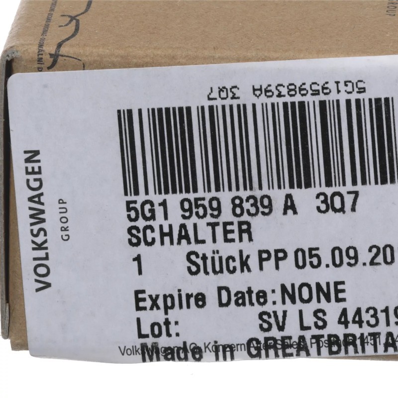 Bouton Start Stop Aluminium pour Console Centrale VW Golf 7 (5G)