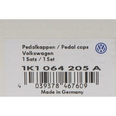Couvre-pédales en acier inoxydable DSG (Golf 5, 6, Jetta, Passat) Original VW