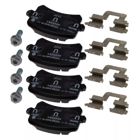Ensemble complet de plaquettes de frein arrière VW Audi 3AA698451B Ensemble complet de plaquettes de frein arrière VW Audi 3AA698451B