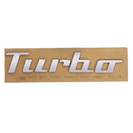 Emblème Turbo brillantchrom pour hayon VW Beetle (5C) Emblème Turbo brillantchrom pour hayon VW Beetle (5C)