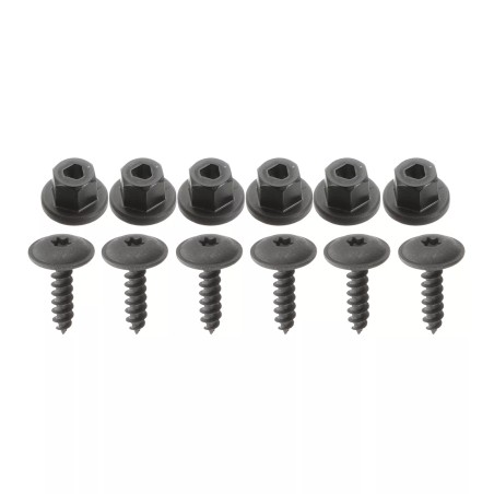 Bavettes arrière noires texturées pour VW Golf 7