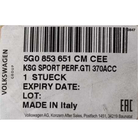 Calandre Sport Tuning VW Golf 7 GTI TCR Noir Tornadorot Calandre Sport Tuning VW Golf 7 GTI TCR Noir Tornadorot