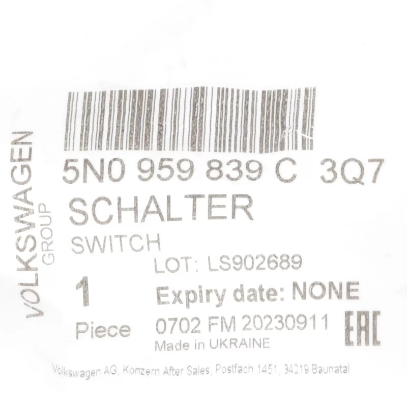 Bouton de démarrage en aluminium pour allumage VW Seat avec fonction Start-Stop