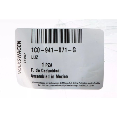 Feu de recul gauche blanc pour pare-chocs VW New Beetle (9C) Feu de recul gauche blanc pour pare-chocs VW New Beetle (9C)