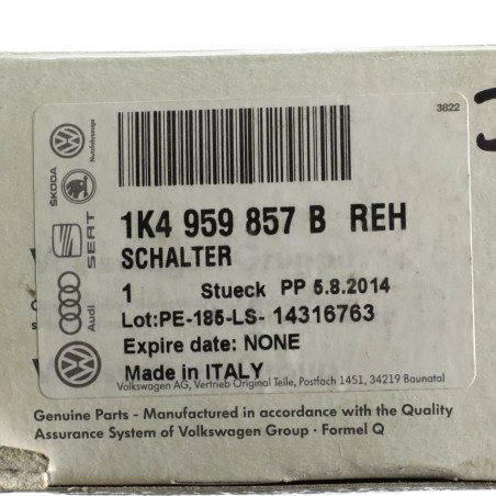 Interrupteur de lève-vitre 4 voies noir pour VW