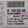 Ampoule Halogène Originale VW H7 55W Feux de Croisement N10320102 Ampoule Halogène Originale VW H7 55W Feux de Croisement N10320102