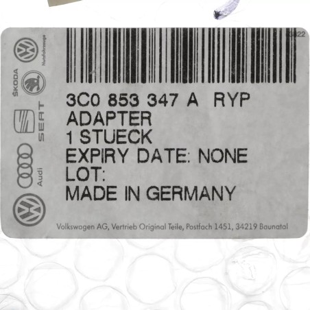 Adaptateur Emblème VW Calandre Original VW Passat Anneau 130mm Adaptateur Emblème VW Calandre Original VW Passat Anneau 130mm