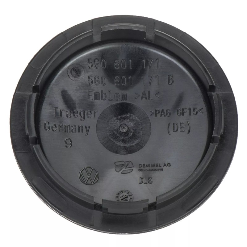 Cache moyeu chromé/argenté pour jante en alliage VW 5G0601171XQI Cache moyeu chromé/argenté pour jante en alliage VW 5G0601171XQI