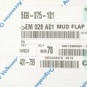 Bavettes arrière noires texturées pour VW Golf 7 Variant 5G9075101A Bavettes arrière noires texturées pour VW Golf 7 Variant 5G9075101A