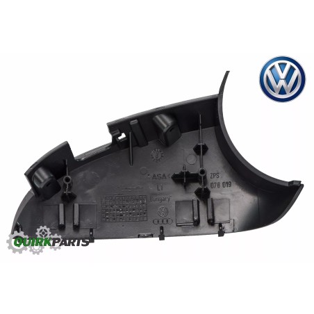 Cache de rétroviseur gauche VW en noir satiné Cache de rétroviseur gauche VW en noir satiné