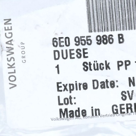 Buse de lave-glace chauffante pour pare-brise avant Original VW 6E0955986B Buse de lave-glace chauffante pour pare-brise avant Original VW 6E0955986B