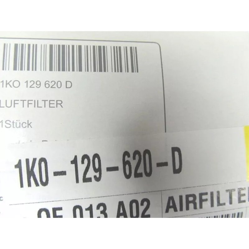 Filtre à Air d'Origine VW Audi 1K0129620D