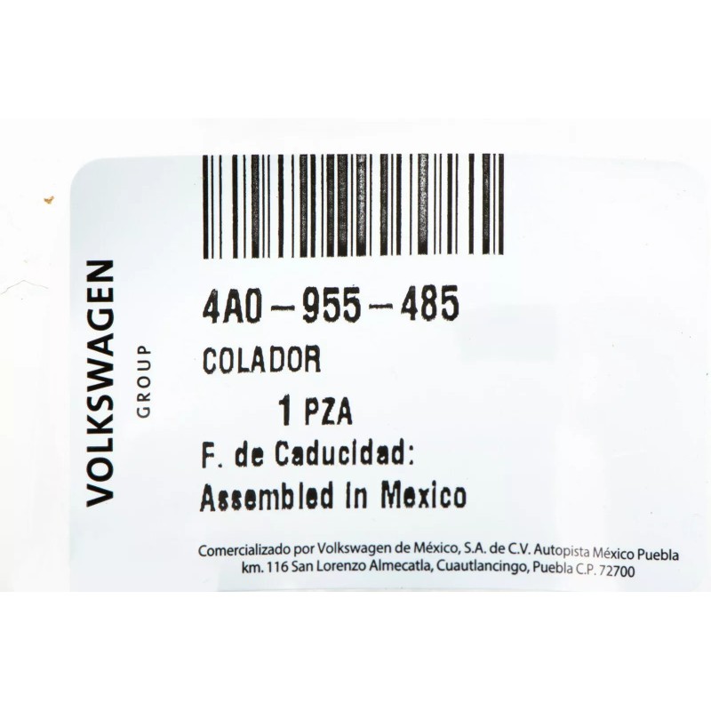 Filtre pour réservoir de lave-glace Original VW / Audi avant 4A0955485