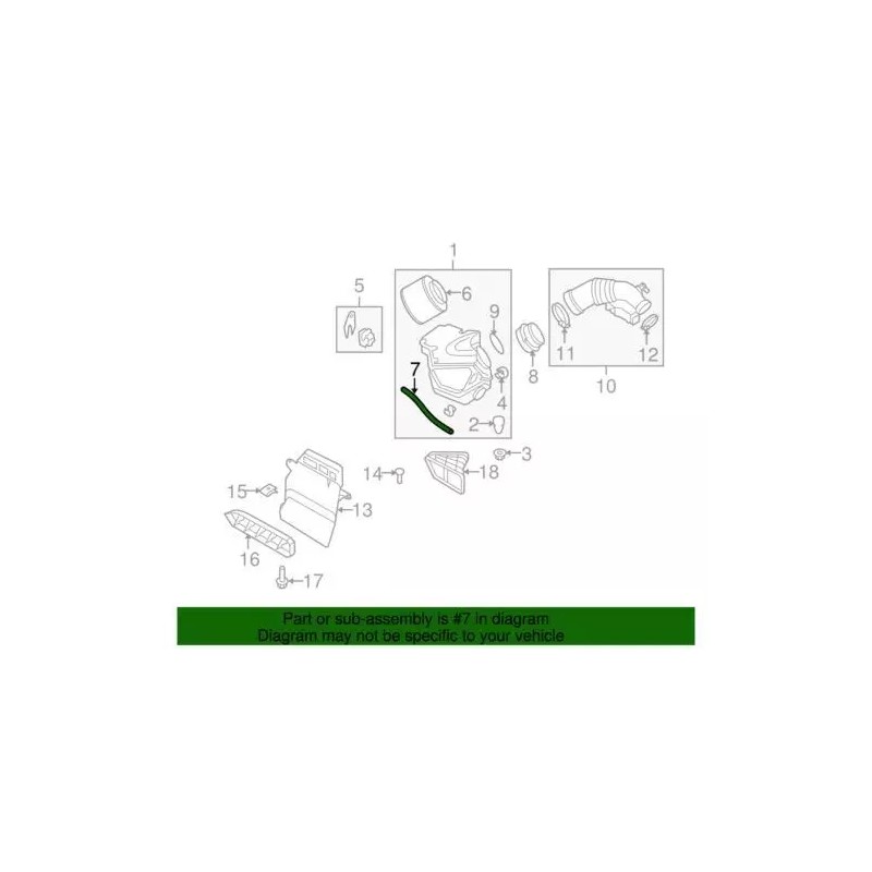 Durite de dépression Audi d'origine 059-130-329