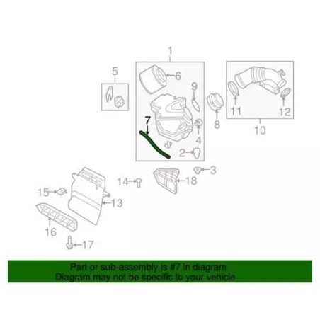 Durite de dépression Audi d'origine 059-130-329