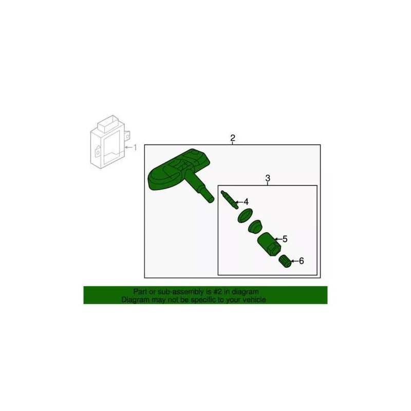 Capteur de Système de Surveillance de la Pression des Pneus Audi d'Origine 1K0-907-253-D