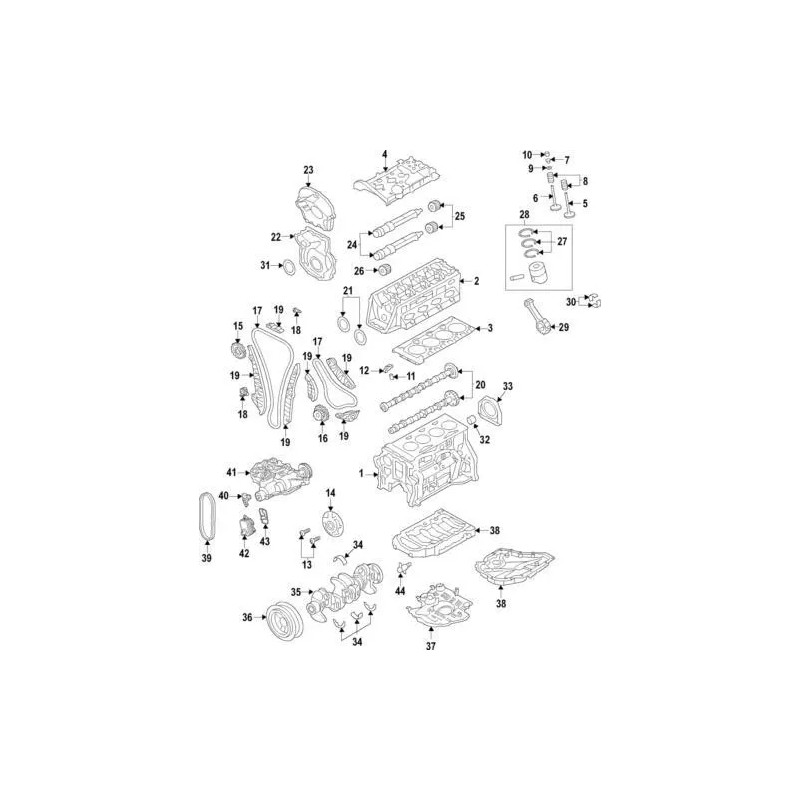 Joint de vilebrequin Audi d'origine WHT-007-212-B