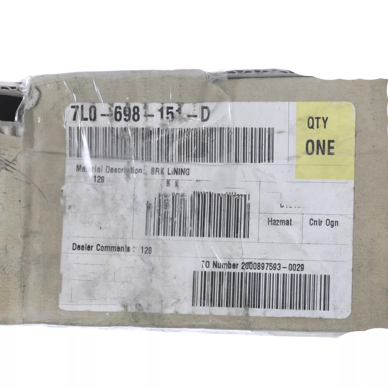 Garniture de frein Audi d'origine 7L0-698-151-D
