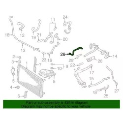 Conduite de refroidissement du turbocompresseur Audi d'origine 078-121-492-D