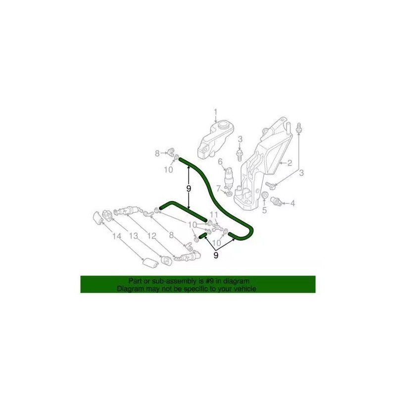 Tuyau authentique Audi 1J0-955-964-F