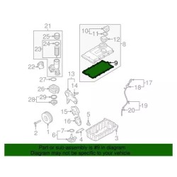 Joint de cache-culbuteur moteur Audi d'origine 03L-103-483