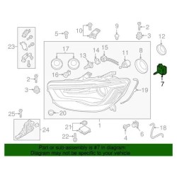 Ampoule de feux de croisement Audi d'origine 8W0-941-235-A