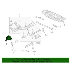 Extension d'aile avant droite d'origine Audi A4 RS4 2002-2008 8E0-809-106-B