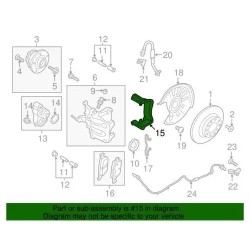 Support d'étrier Audi d'origine 5G0-615-425-SL7