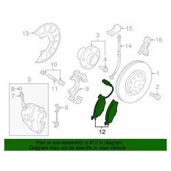 Plaquettes avant d'origine Audi 1K0698151E