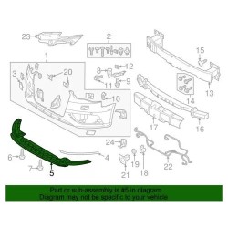 Plaque inférieure de pare-chocs avant Audi A3 Quattro Premium 2015-2016 8V5-807-233